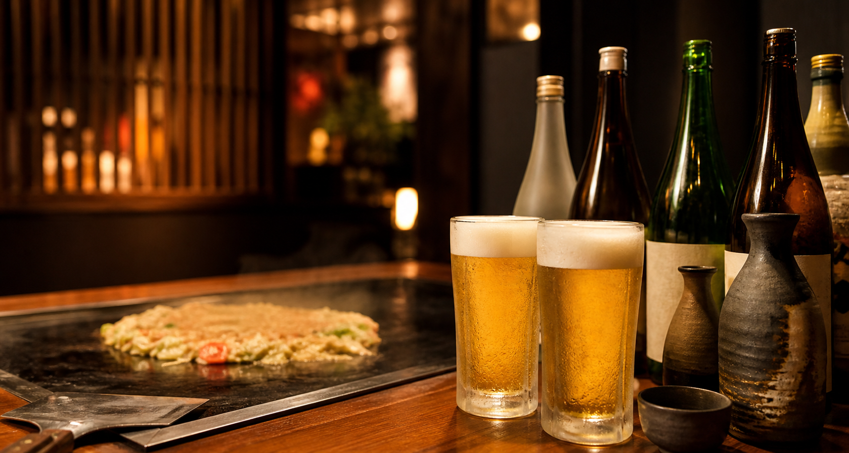 生ビールと日本酒